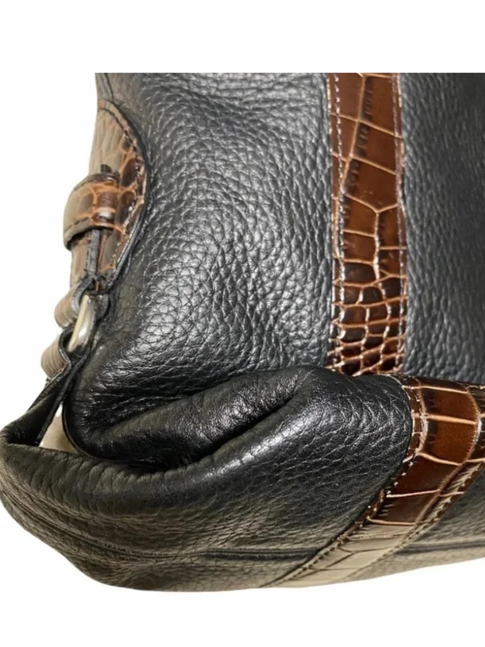 Brighton Heloise Black Pebbled Leather Tote - Picture 7 of 16